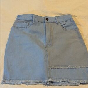 Light Blue Denim Skirt
